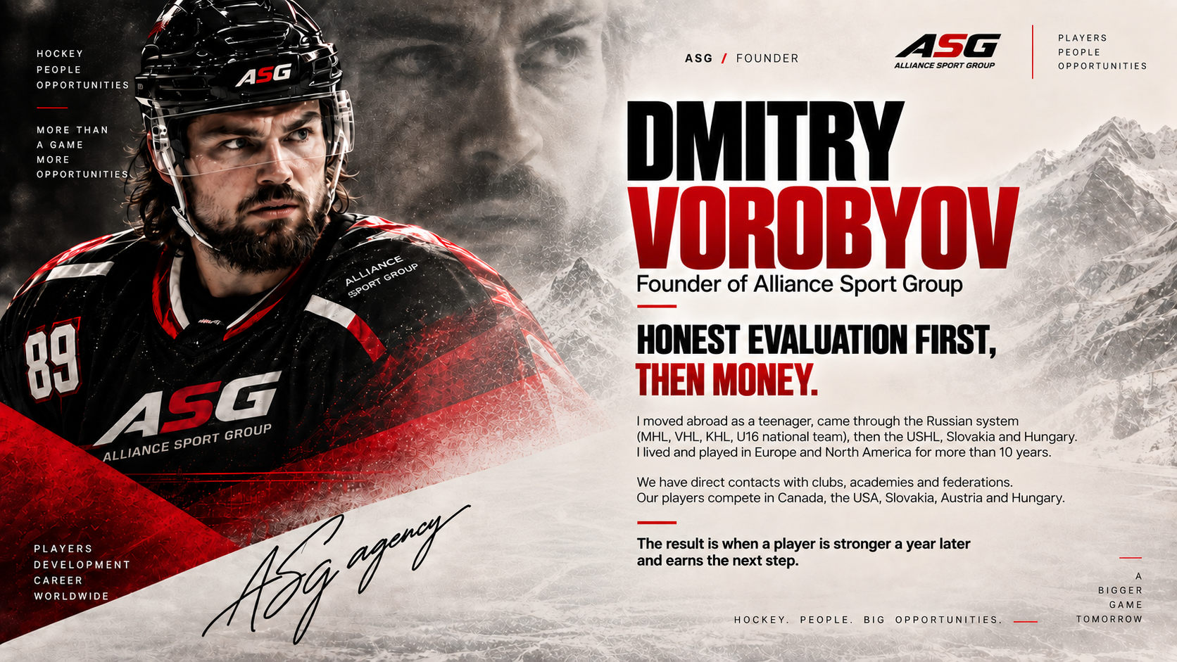 Dmitry Vorobyov, founder of Alliance Sport Group. Honest assessment first, money second.